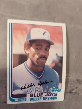 5/$15 Topps Blue Jays Willie Upshaw Autographed Baseball Card